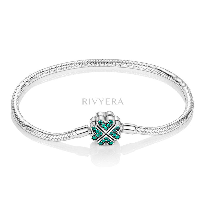 Vierblättriges Kleeblatt Armband